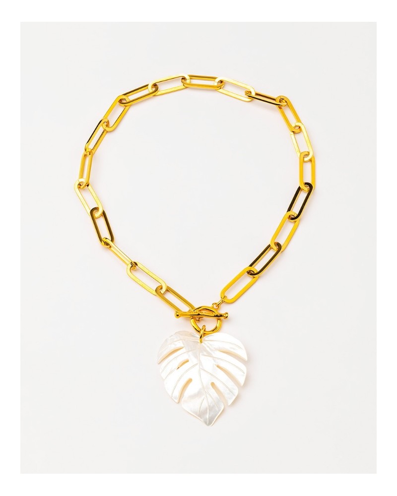 Collar corto colgante madreperla Velatti