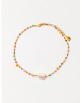 Collar corto trenzado con gemas Velatti