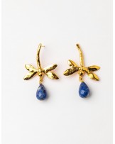 Pendientes libelula y gema Velatti