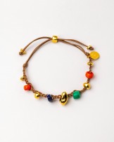 Pulsera trenzada y gemas Velatti