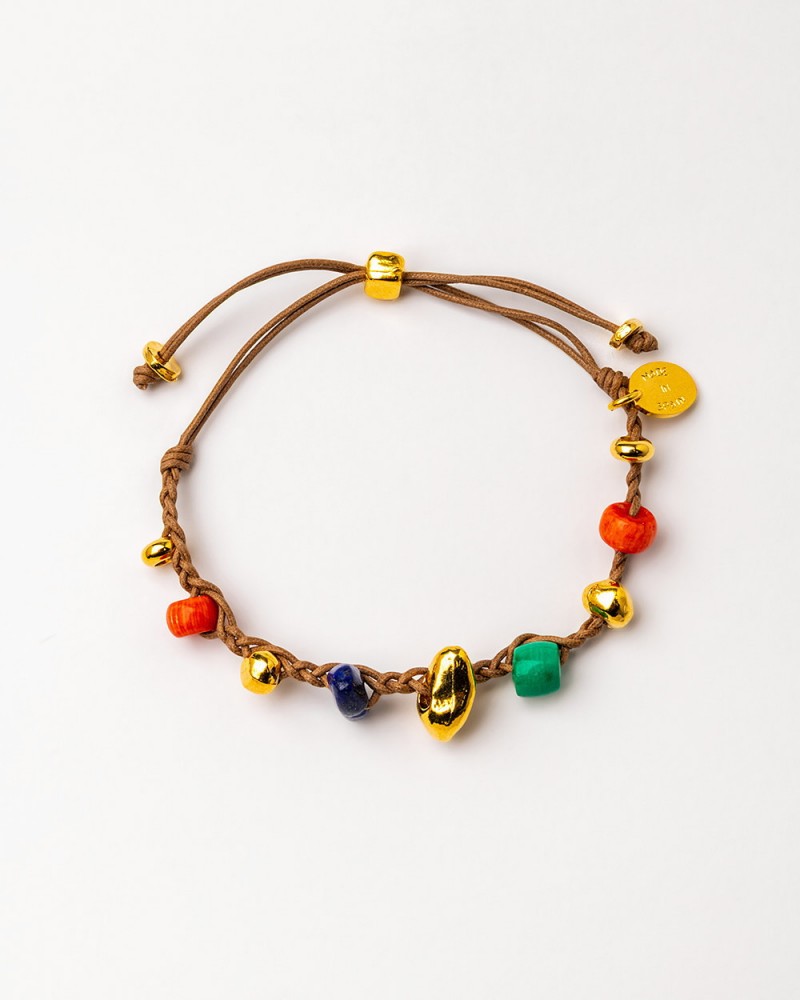 Pulsera trenzada y gemas Velatti