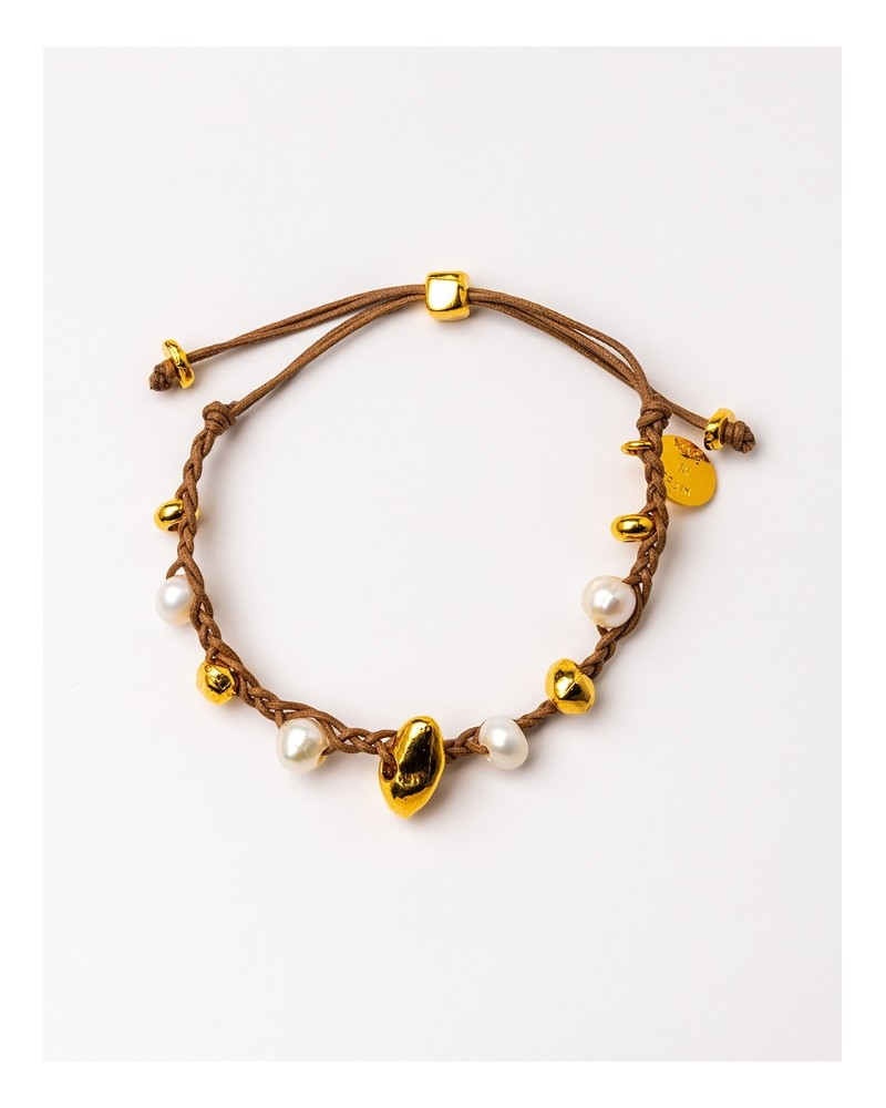 Pulsera trenzada y gemas Velatti