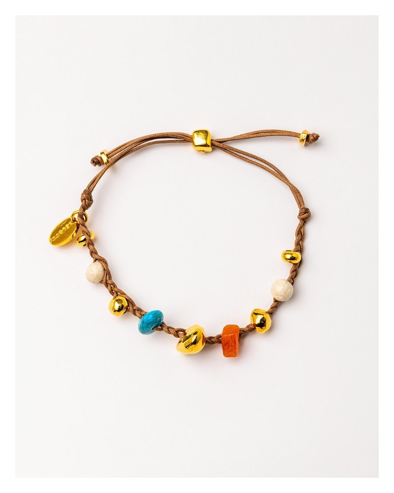 Pulsera trenzada y gemas Velatti