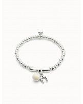 Pulsera elàstica cristal murano marfil UNOde50