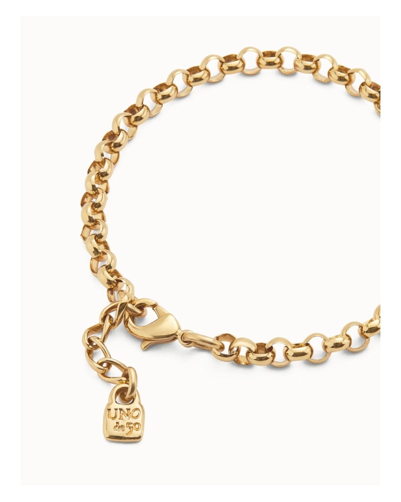 Pulsera cadena baño oro de UNOde50