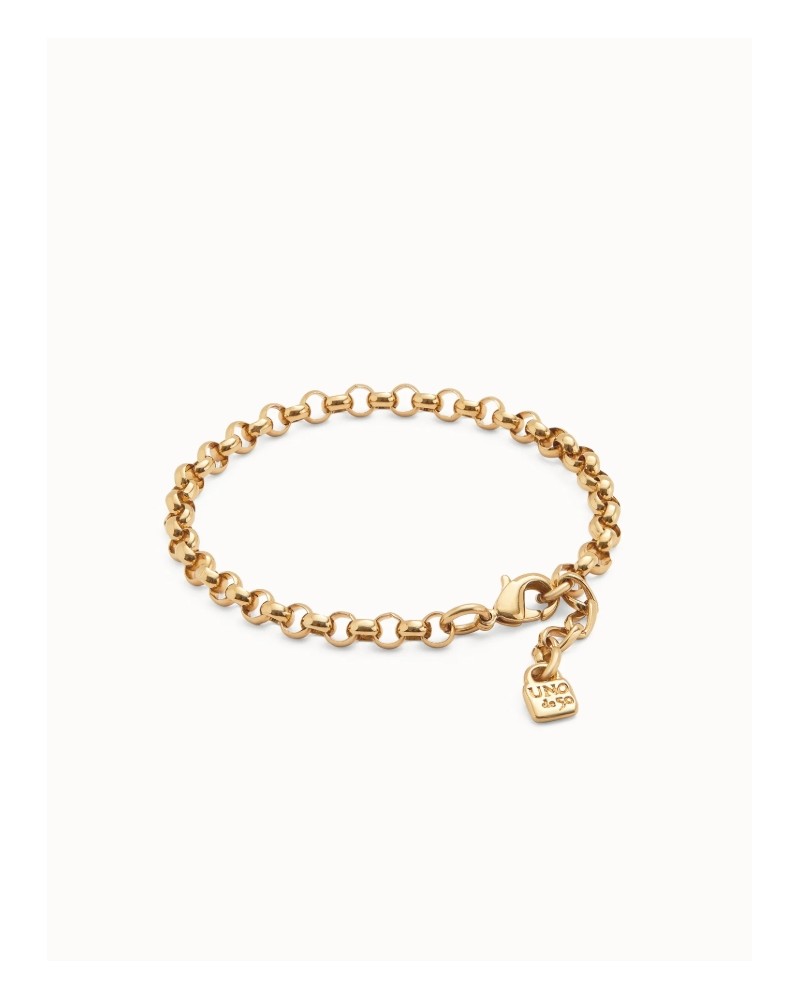 Pulsera cadena baño oro de UNOde50