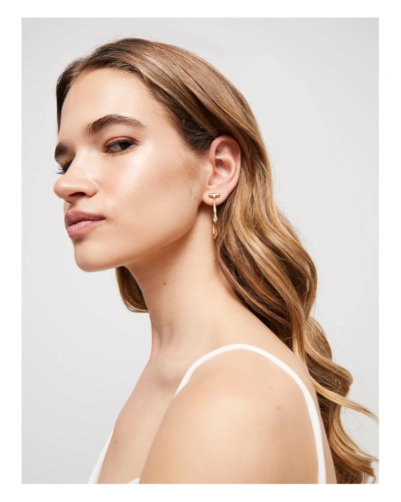 Pendientes baño oro aro UNOde50
