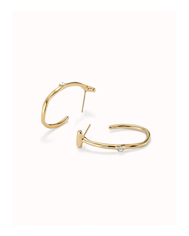 Pendientes baño oro aro UNOde50