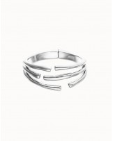 Pulsera rìgida formas baño plata UNOde50