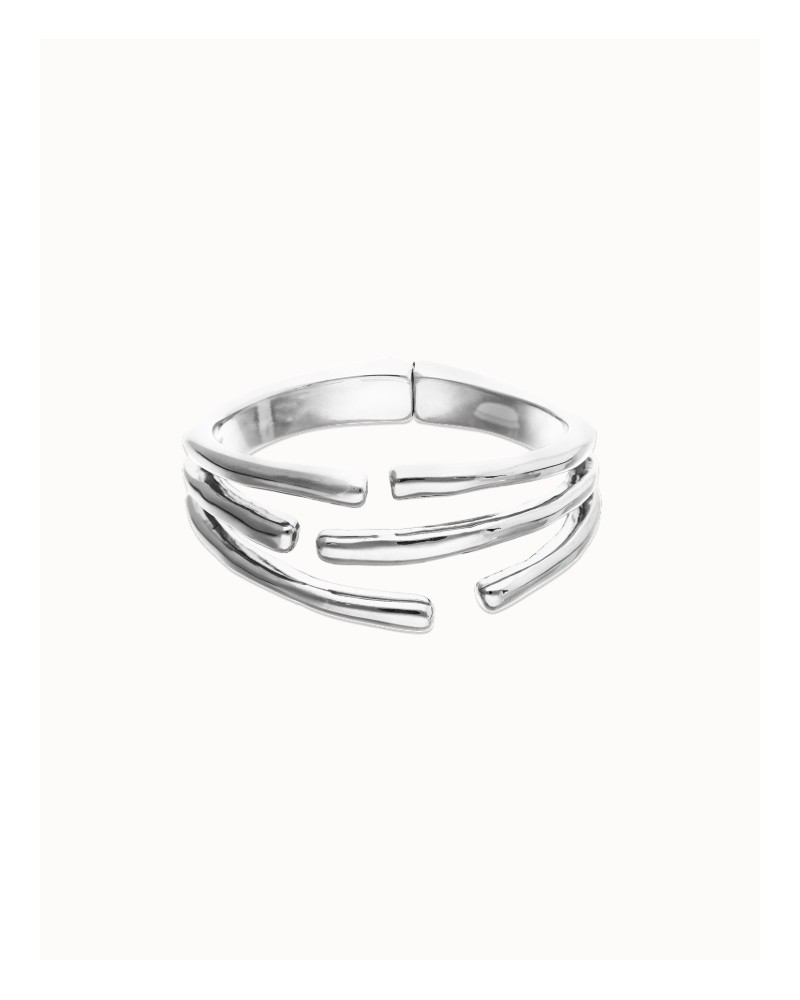 Pulsera rìgida formas baño plata UNOde50