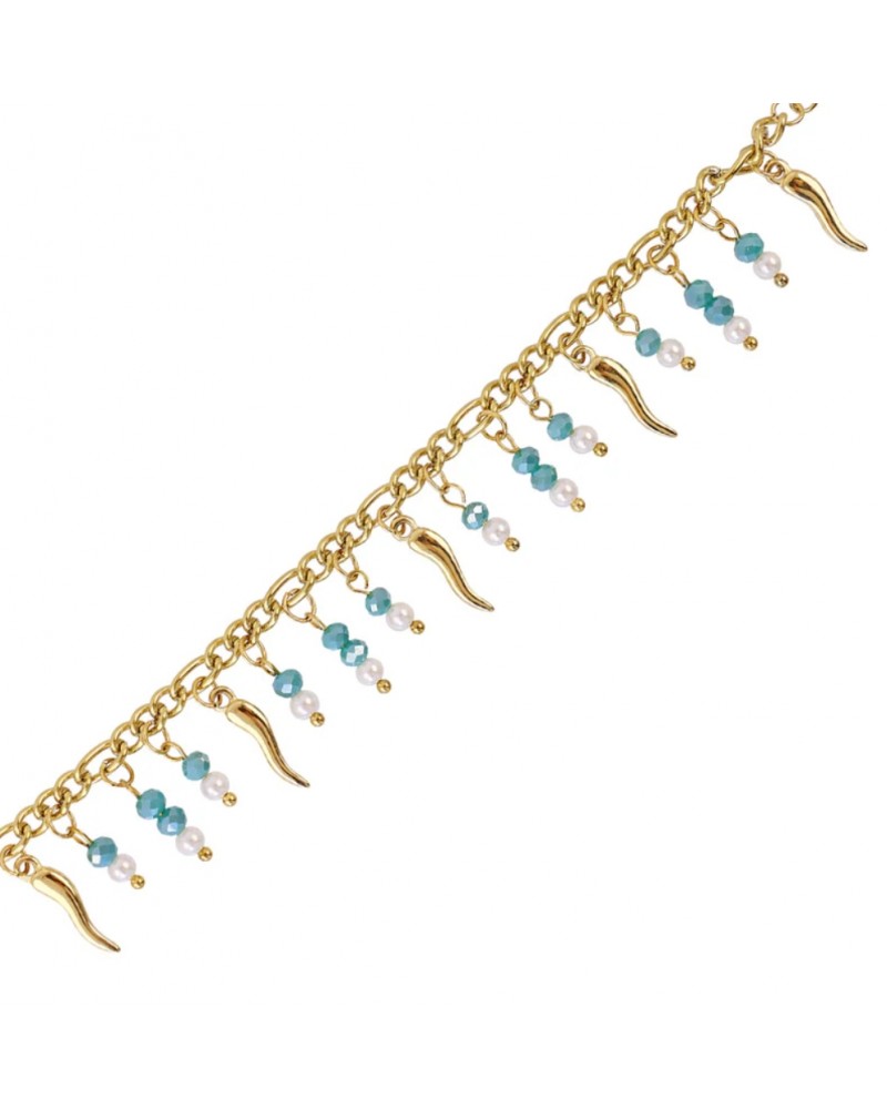 Pulsera charms pimiento acero Anartxy