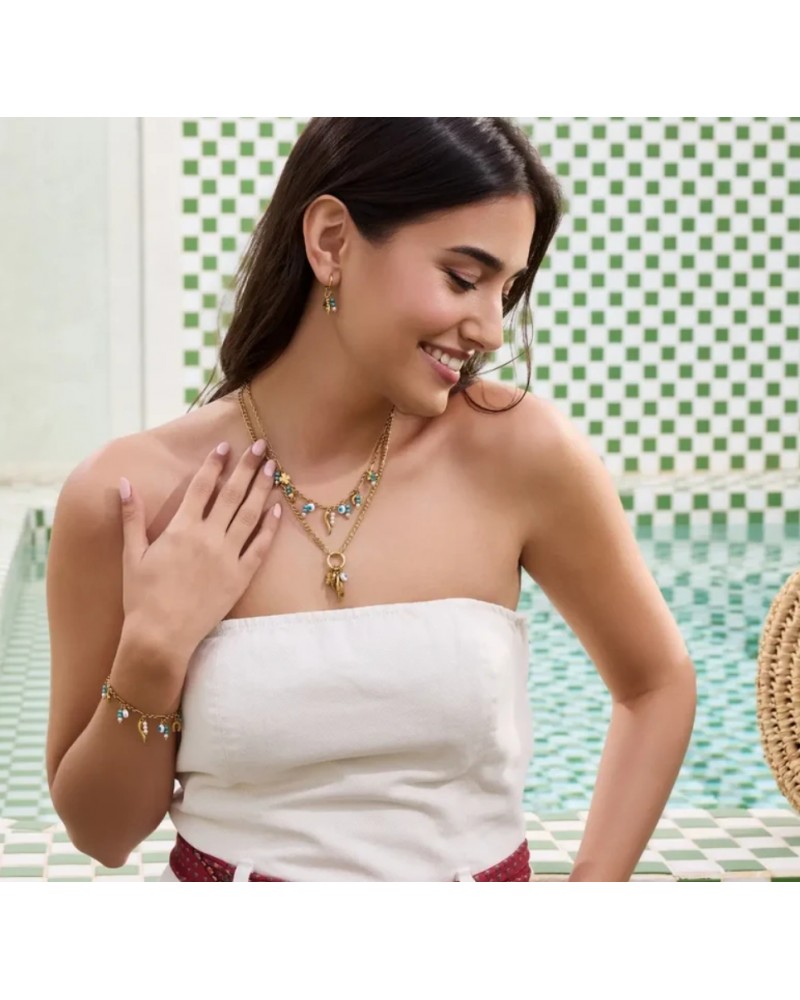 Pulsera charms pimiento acero Anartxy