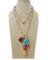 Collar largo hilo con charms Ssolo