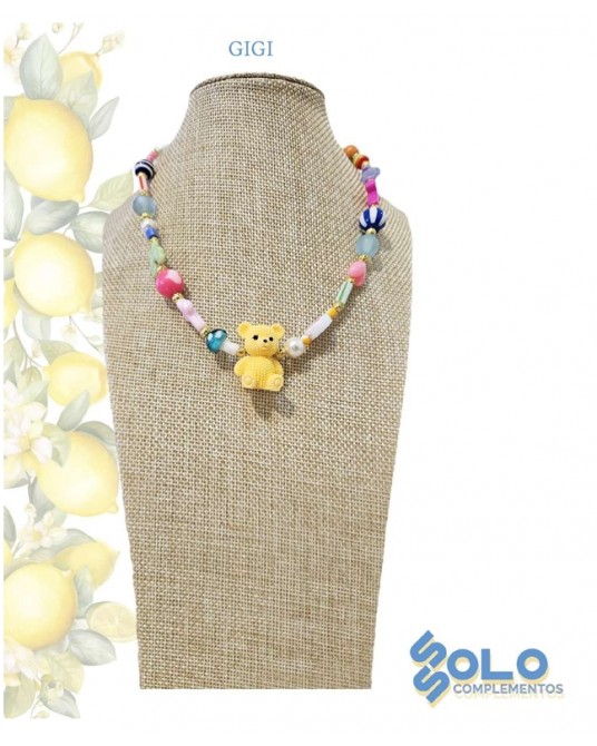 Collar corto con osito Ssolo