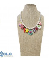 Collar corto con charms Ssolo