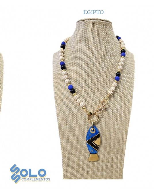 Collar corto con pez Ssolo