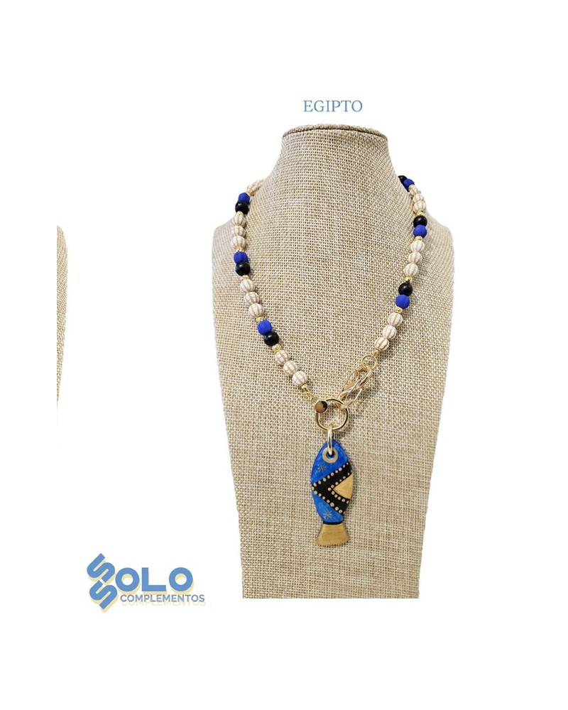 Collar corto con pez Ssolo