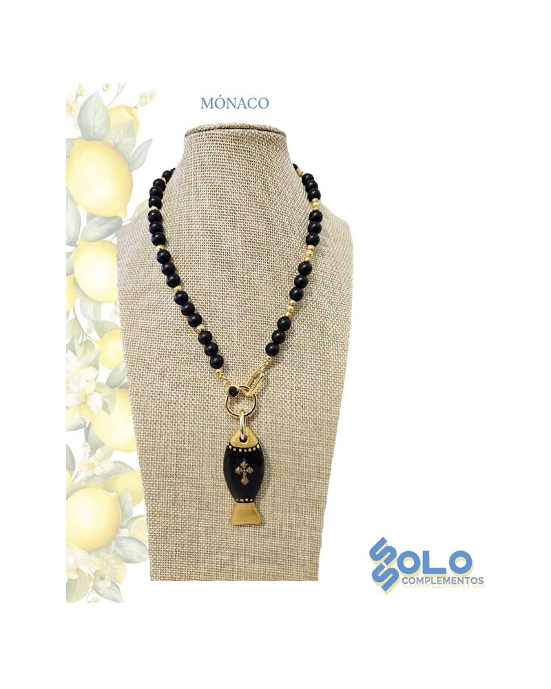 Collar corto con pez Ssolo