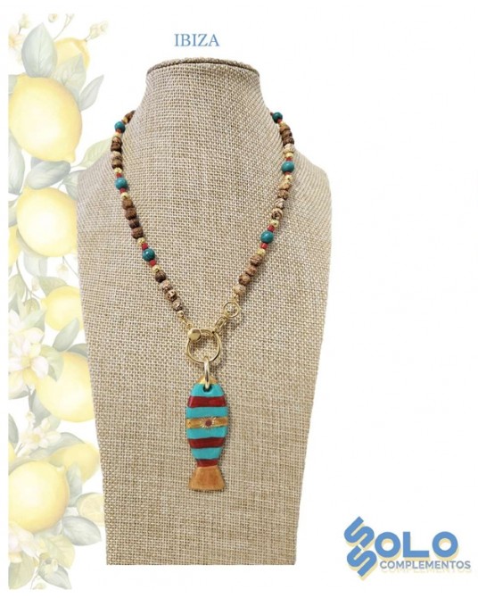 Collar corto con pez Ssolo