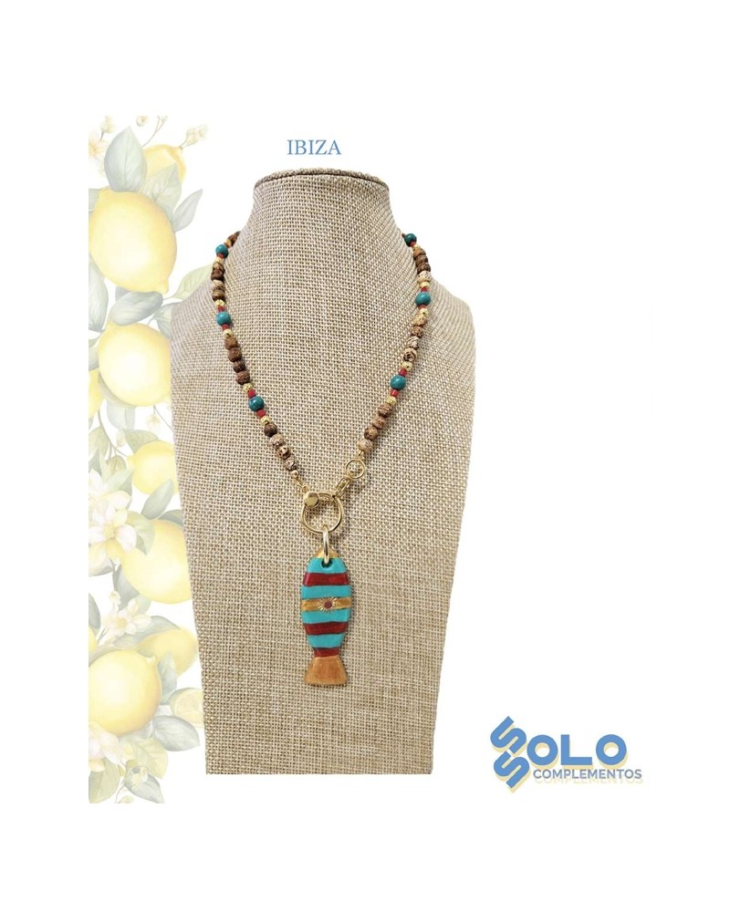 Collar corto con pez Ssolo