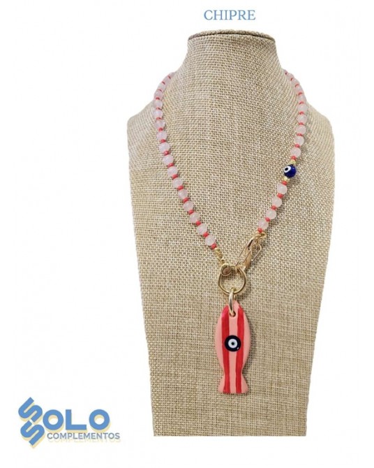 Collar corto con pez Ssolo