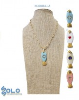 Collar corto con pez Ssolo