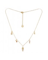 Collar corto acero charms verano Anartxy