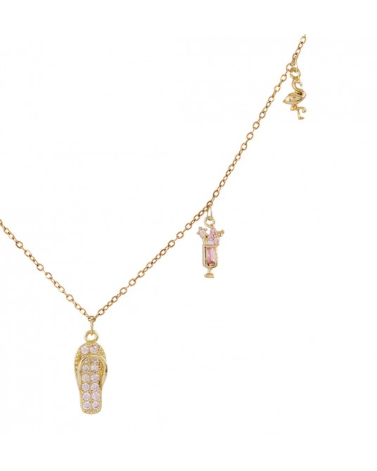 Collar corto acero charms verano Anartxy