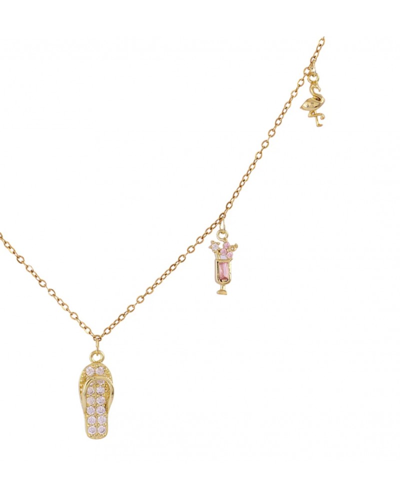 Collar corto acero charms verano Anartxy