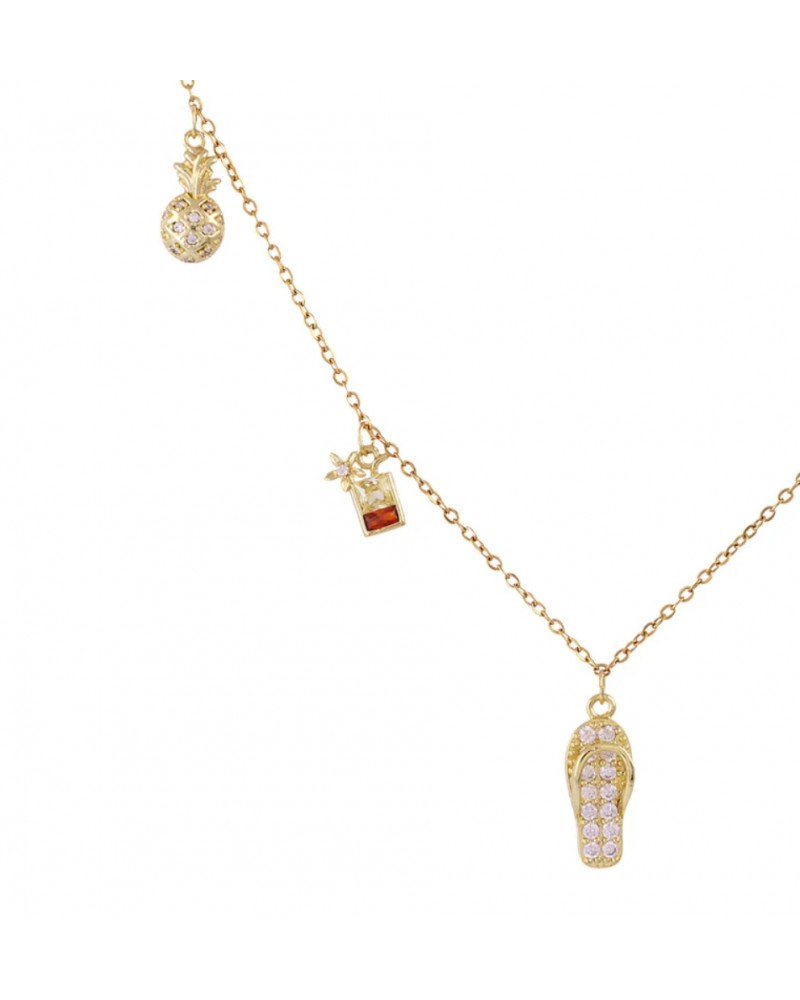 Collar corto acero charms verano Anartxy