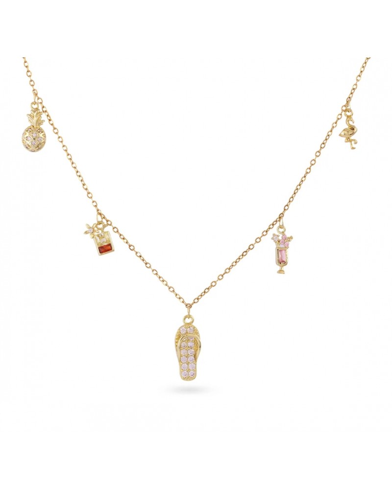 Collar corto acero charms verano Anartxy