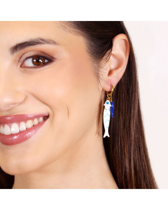 Pendientes pez esmaltado Anartxy