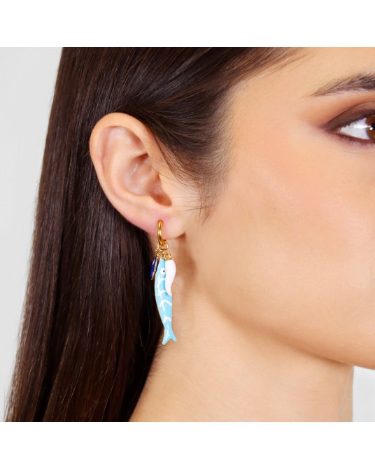 Pendientes pez esmaltado Anartxy