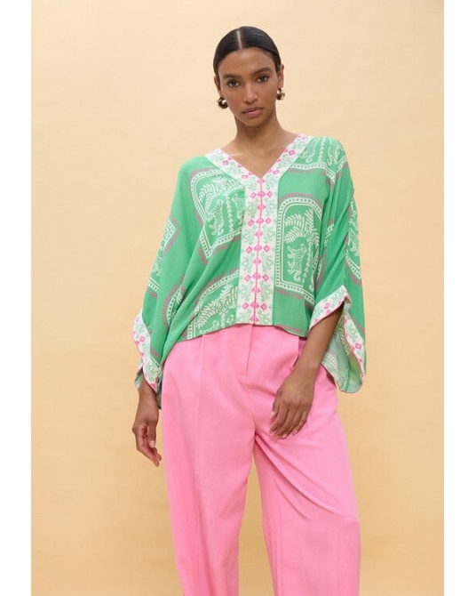 Camisa oversize estampado tipo thai Lola Casademunt