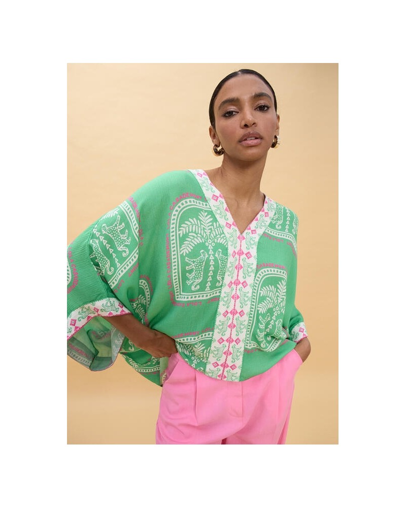 Camisa oversize estampado tipo thai Lola Casademunt