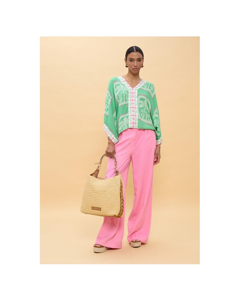 Camisa oversize estampado tipo thai Lola Casademunt