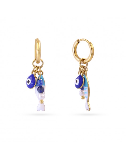 Pendientes pez esmaltado Anartxy