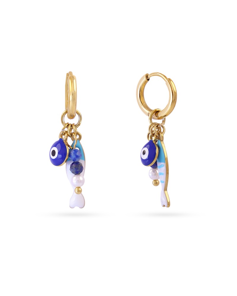 Pendientes pez esmaltado Anartxy
