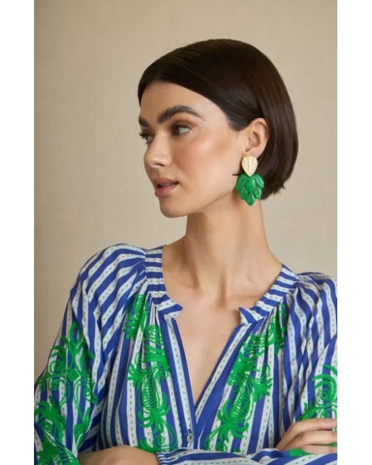 Pendientes Hojas Resina Latido