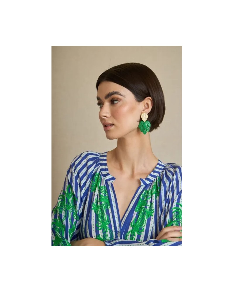 Pendientes Hojas Resina Latido