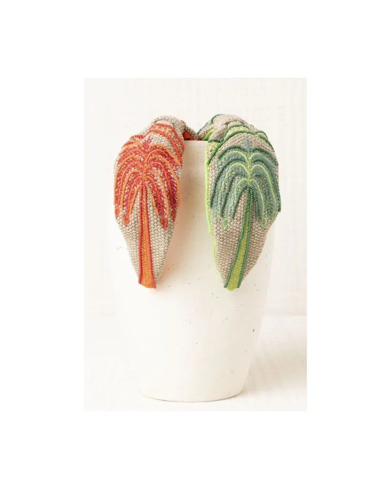 Diadema Bordada Palmera Latido