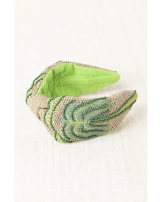 Diadema Bordada Palmera Latido