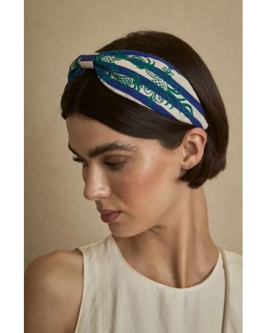 Diadema Bordada Rayas Latido