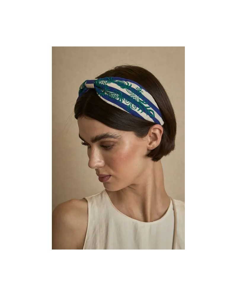 Diadema Bordada Rayas Latido