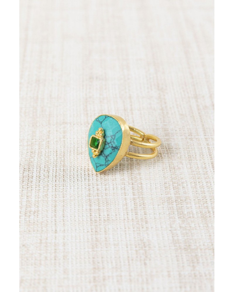 Anillo Gota Pulida Latido