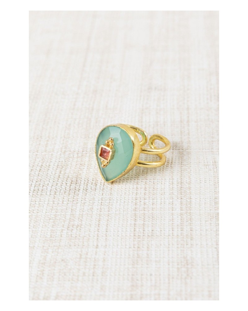 Anillo Gota Pulida Latido