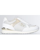 Zapatillas piel y malla blancas de Liujo
