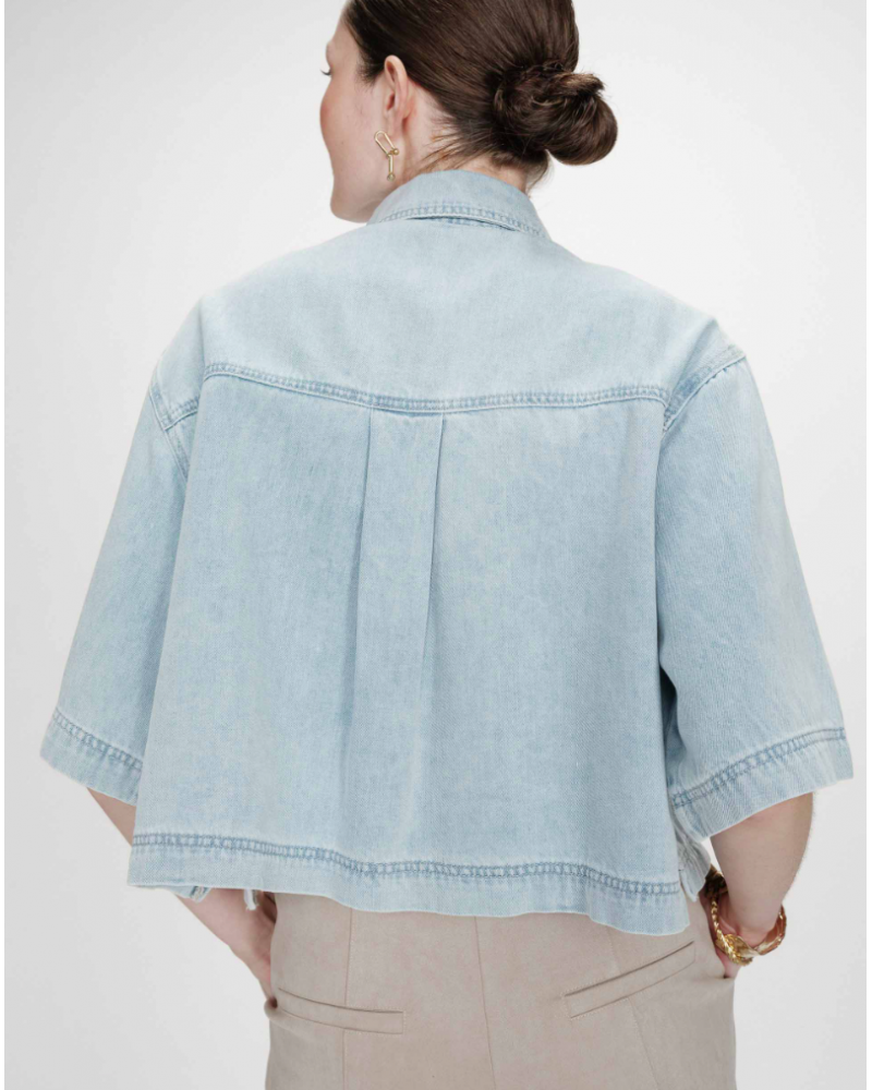 Camisa vaquera corta GraceandMila