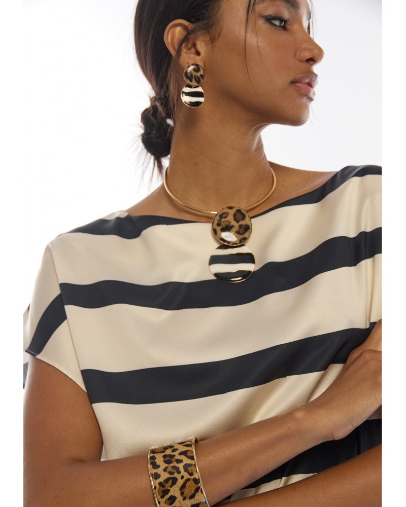 Pulsera animal print y rayas Lola Casademunt