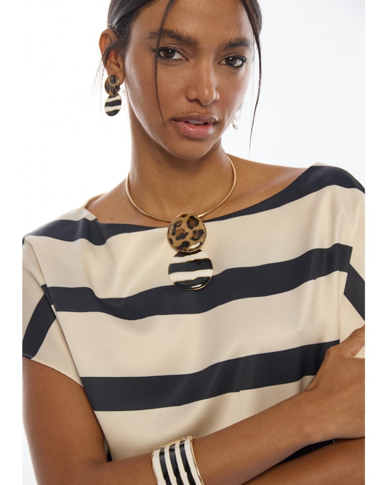 Pulsera animal print y rayas Lola Casademunt